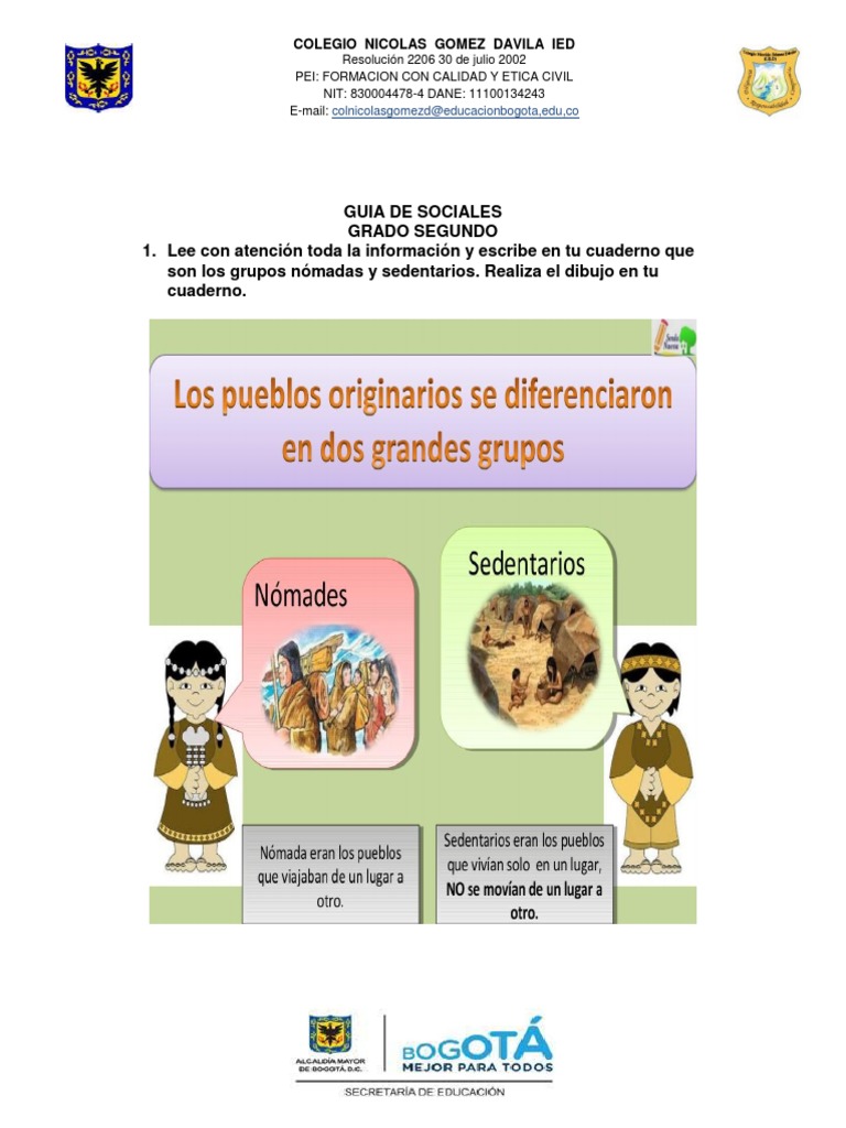 Guía de Sociales (Nómadas Sedentarios) | PDF | Nómada | Agricultura