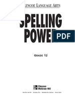 Spelling Power 12th