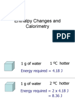 Enthalpy Changes and Calorimetry