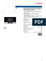 FAGOR - Microondas Integrable - Ficha Técnica