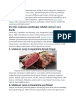 Makanan Pantangan Setelah Operasi Usus Buntu