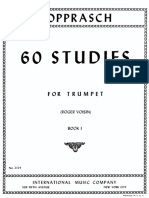 Koprasch-60 studies for trumpet or horn