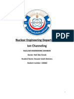 Nuclear Engineering Department Ion Channeling