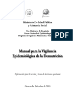 Manual para Vigilancia Epidemiologica Desnutricion PDF