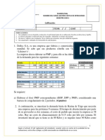 Gestión táctica de operaciones - Examen final