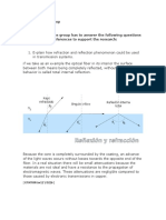 Develop student activities using optics phenomena