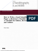A Checklist for Editors, Reviewers, and Authors  Checklist.pdf