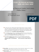 Case Study On Punjab National Bank and Nirav Modi: ''Shining Diamond Trader Took Away PNB's Shine."