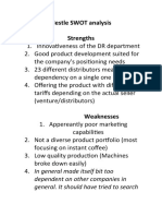 Nestle SWOT Analysis