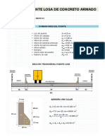 Diseño de Puente Losa