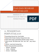 MATERI Pertemuan 1 & 2 PENGANTAR ILMU PERPUSTAKAAN