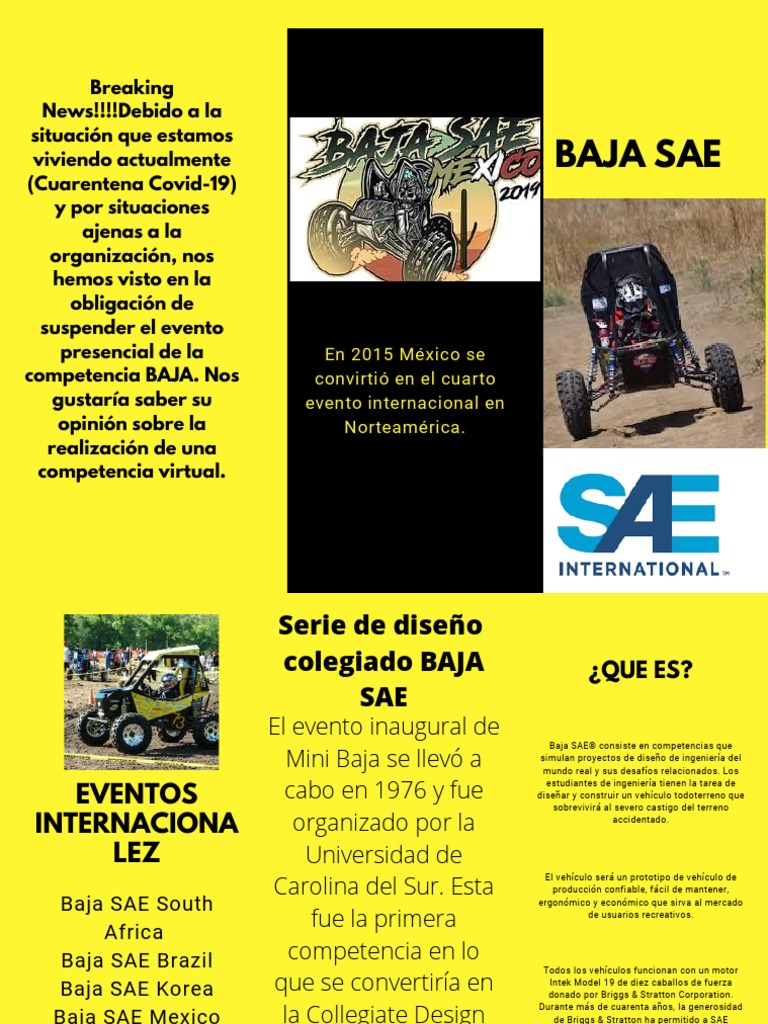 Baja SAE | PDF | Fabricación e ingeniería | Science