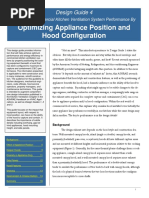 Optimizing Appliance Position and Hood Configuration: Design Guide 4