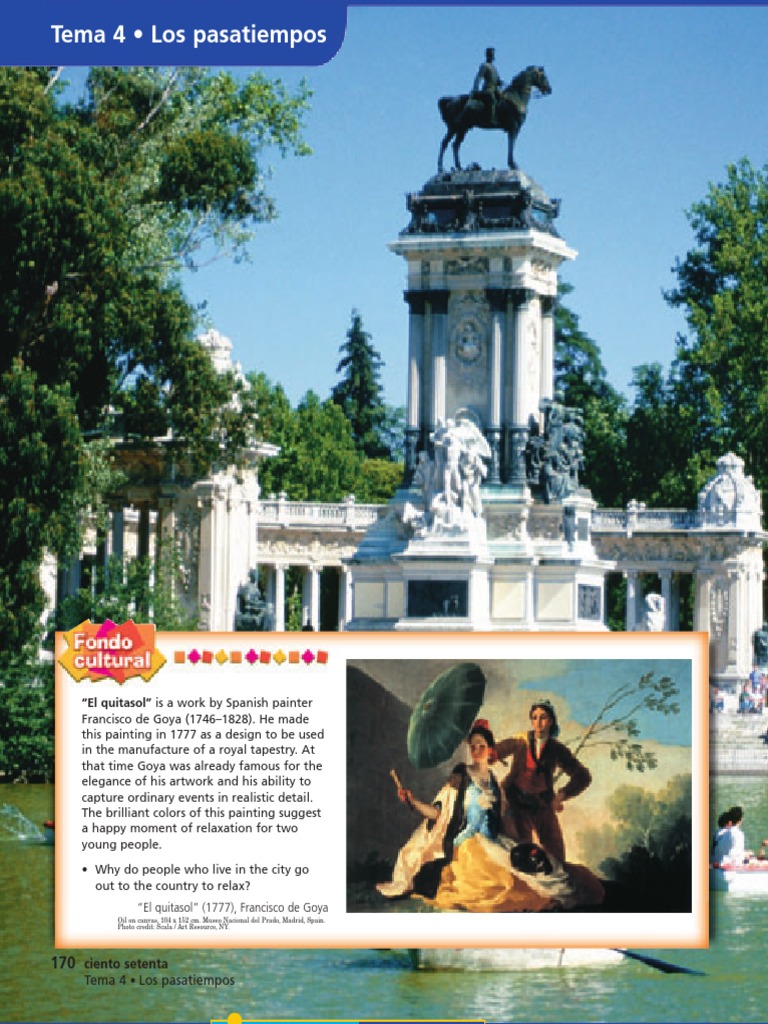 I 4a Textbook Chapter Francisco Goya Languages