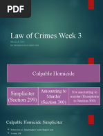 Law of Crimes Week 3