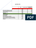 Matriz Efi y Efe