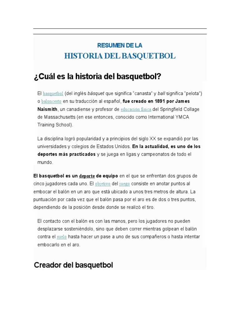 Basquetbol | PDF | Deportes atléticos | Recreación