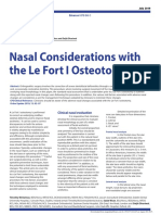 Nasal considerations in Le Fort I osteotomies