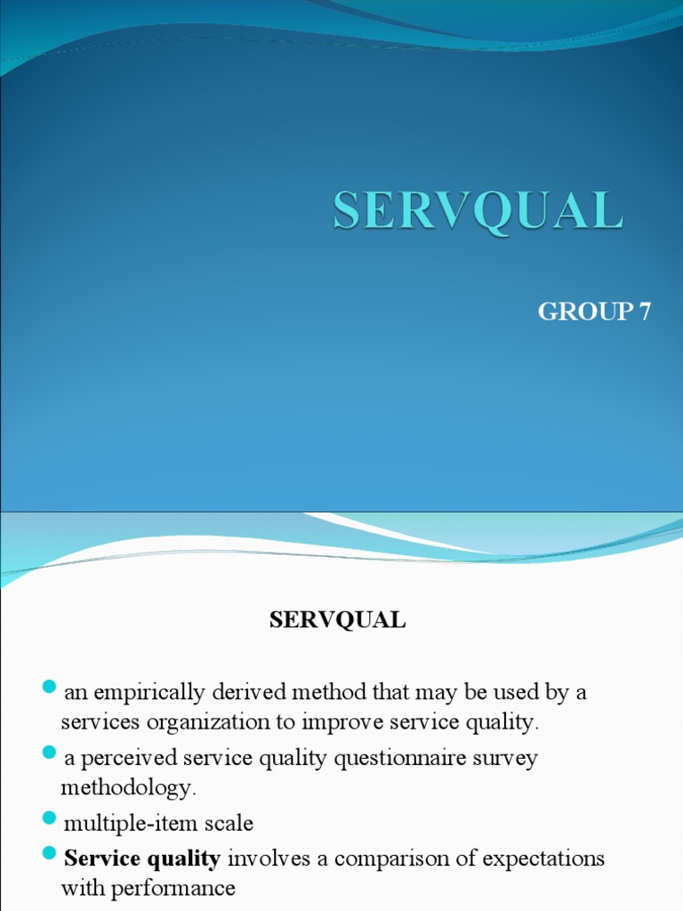 Understanding SERVQUAL Dimensions | PDF | Validity (Statistics ...