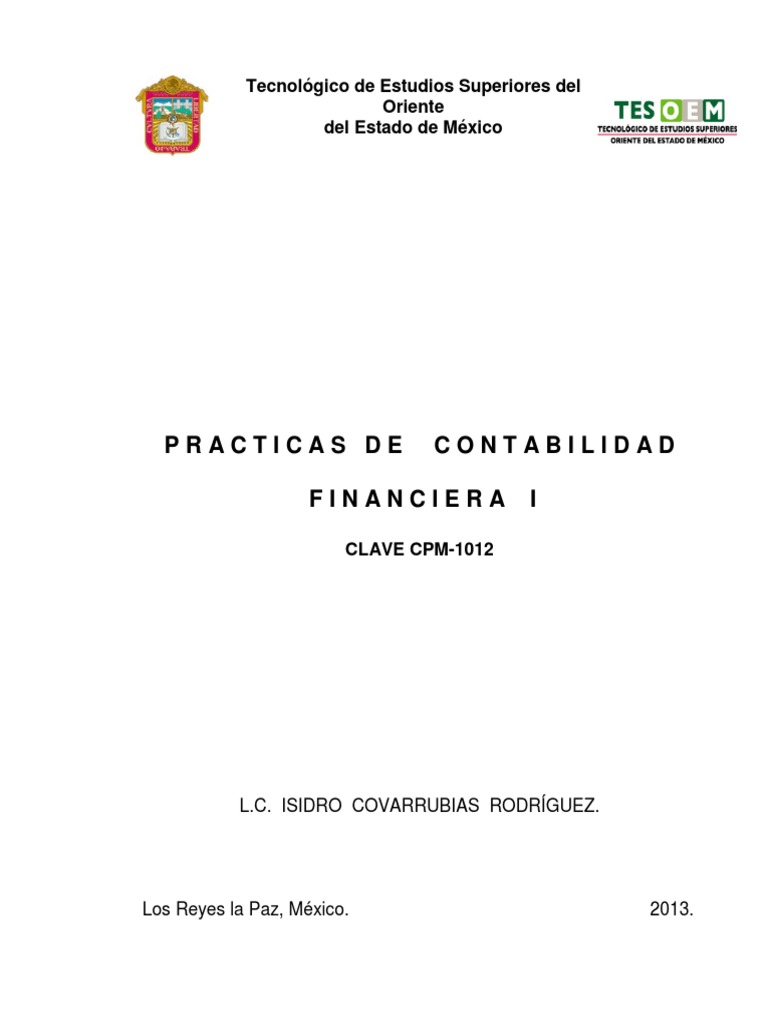 Practicas De Contabilidad Financiera 1 Pdf Descargar Gratis Pdf