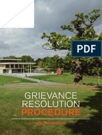 Grievance Resolution: Procedure