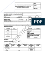 Formato Reporte y Evaluacion Simulacro PDF