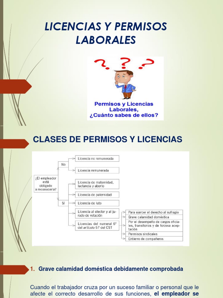 Tipos de Licencias y Permisos Laborales | PDF | Parto | El embarazo