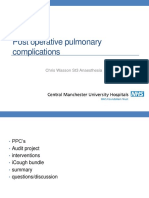 Post Operative Pulmonary Complications: Chris Wasson St3 Anaesthesia
