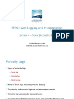 Lecture 4 - Sonic (Acoustic) Log