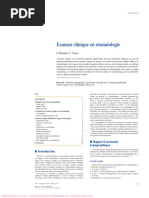  Examen clinique en stomatologie