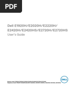 Dell E2020H Monitor - User's Guide - en Us PDF