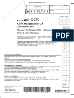 January 2007 QP - C3 Edexcel.pdf