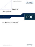 January 2008 MS - C3 Edexcel