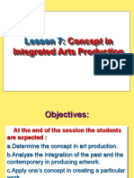 Lesson 7:: Concept in Integrated Arts Production