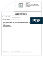 Assignment 2 - (Theory) Semester-ODD, 2020-21