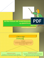 Estrategias de Comprension de Texto Argumentativo