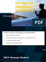 Standard Marine Communication Phrases (SMCP) : Message Markers
