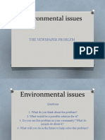 Environmental Issues: The Newspaper Problem