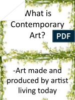 What Is Contemporary Arts