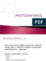 PHOTOSYNTHESIS Power Point For CAPE 2020