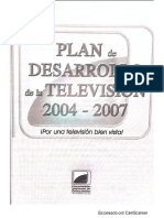 Plan de Desarrollo de La Televisión 2004-2007