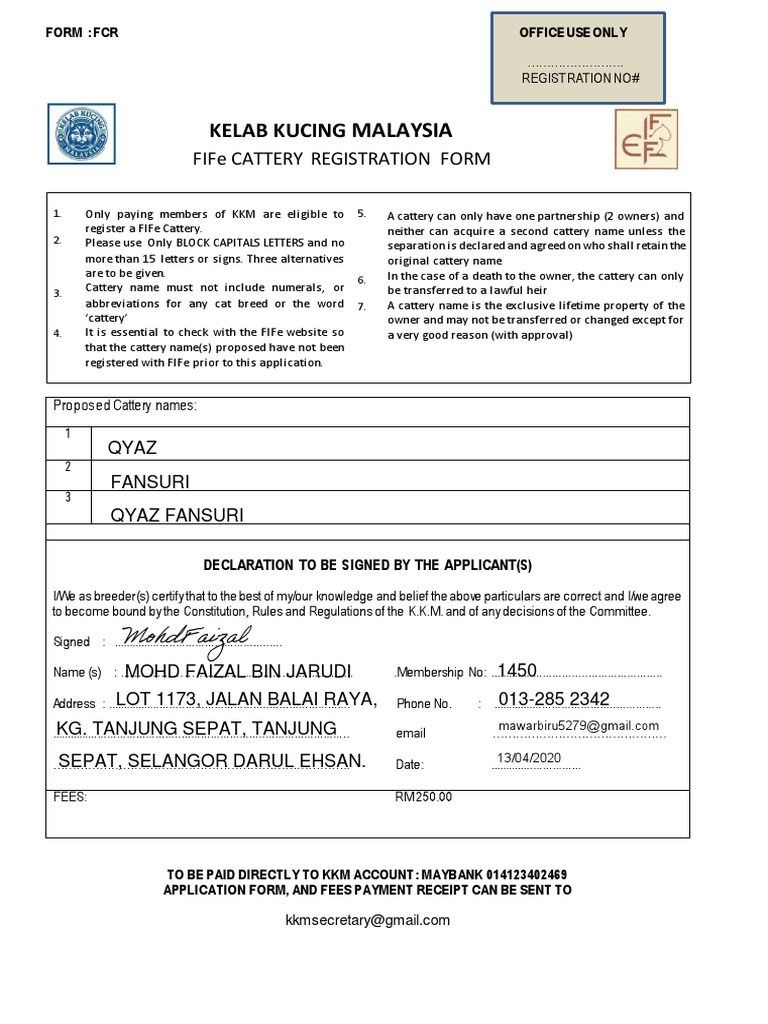 CatteryRegn signedMOHDFAIZALJARUDI  PDF  Virtue  Common Law