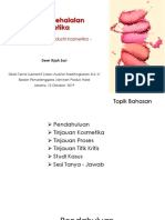 Titik Kritis Kehalalan Kosmetika - BPJPH - 121019 - PDF