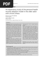 An Exploratory Study of The Personal Health Records Adoption Model in The Older Adult With Chronic Illness