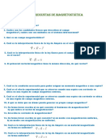 Preguntas de Magnetostática PDF