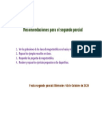 Recomendaciones Segundo Parcial PDF