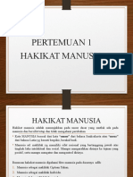 Pert.1 Hakikat Manusia