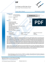 Plenum 4.3-10 Male Right Angle to N Male Low PIM Cable 100 cm Using SPP-250-LLPL Coax