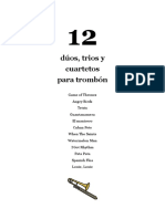 12 Dúos, Tríos y Cuartetos para Trombón