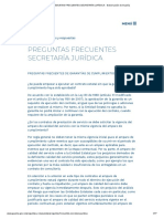 PREGUNTAS FRECUENTES SECRETARÍA JURÍDICA - Gobernación de Guainía PDF